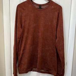 Lululemon Metal Vent Long Sleeve Burgundy Tee Sz L